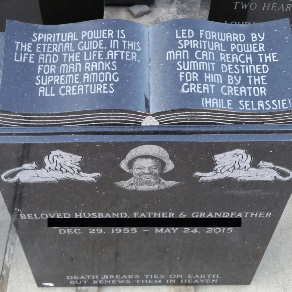 ranite monument bible book on top